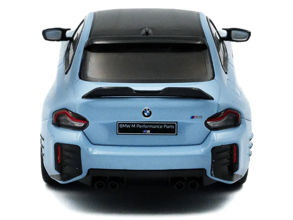 2023 BMW M2 M Performance Zandvoort Blue with Black Top 1/43 Diecast Model Car by Solido