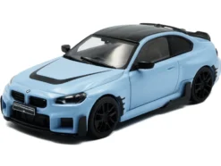 2023 BMW M2 M Performance Zandvoort Blue with Black Top 1/43 Diecast Model Car by Solido