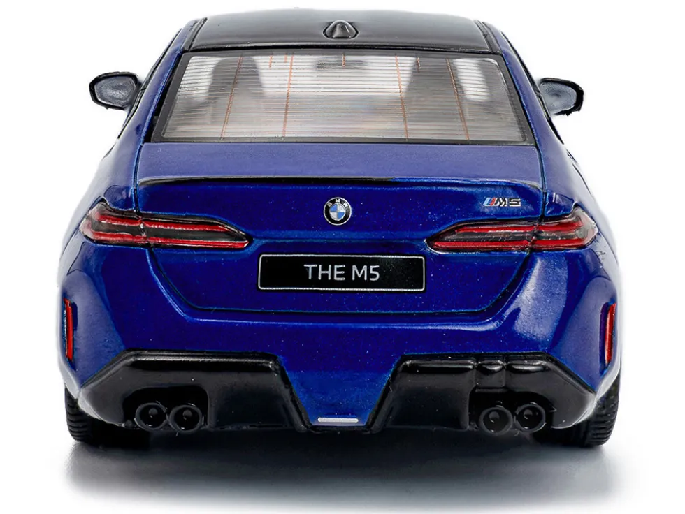2024 BMW M5 Sedan Marina Bay Blue Metallic with Black Top 1/43 Diecast Model Car by Solido
