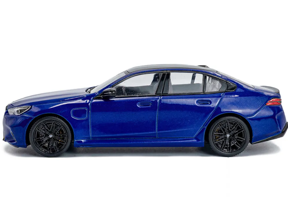 2024 BMW M5 Sedan Marina Bay Blue Metallic with Black Top 1/43 Diecast Model Car by Solido