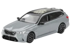 BMW M5 Touring Brooklyn Gray Metallic with Sunroof 1/64 Diecast Model Car by Mini GT