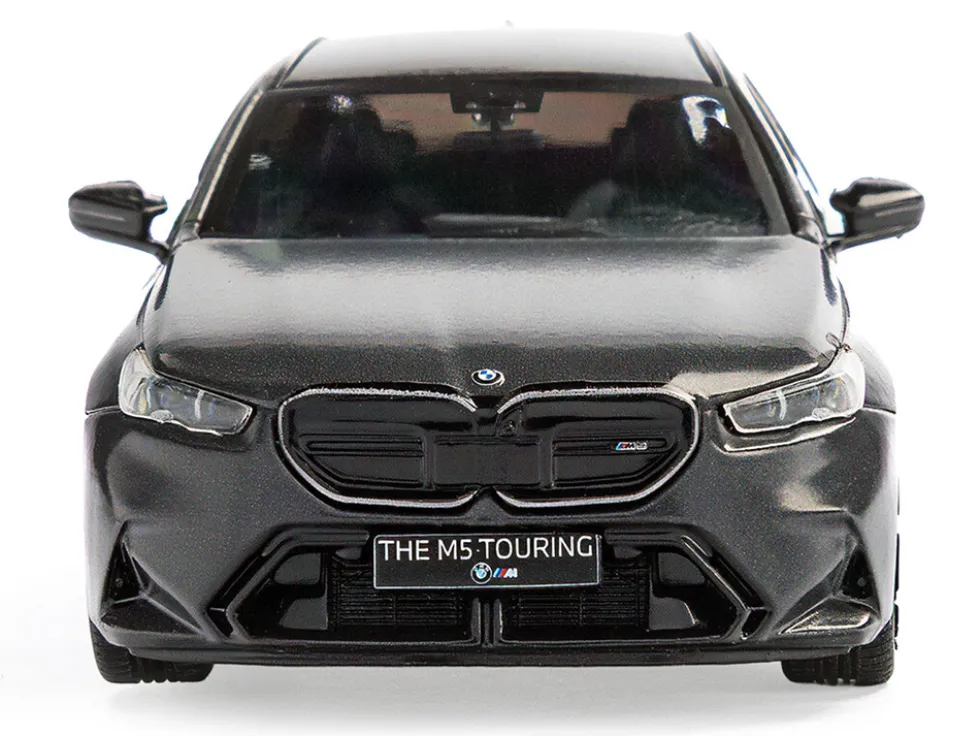 2024 BMW M5 Touring Frozen Deep Gray Metallic with Black Top 1/43 Diecast Model Car by Solido
