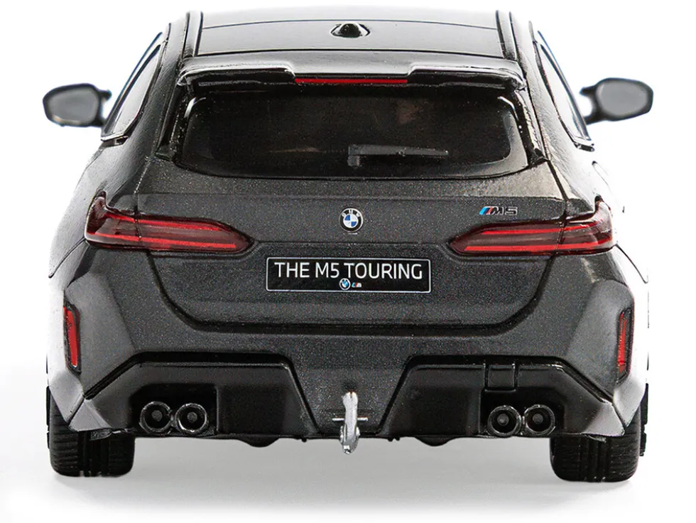 2024 BMW M5 Touring Frozen Deep Gray Metallic with Black Top 1/43 Diecast Model Car by Solido