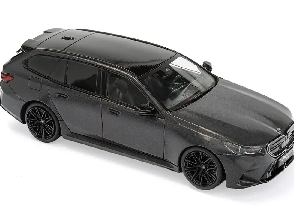 2024 BMW M5 Touring Frozen Deep Gray Metallic with Black Top 1/43 Diecast Model Car by Solido