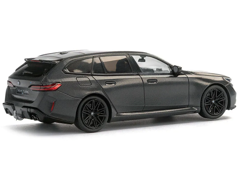 2024 BMW M5 Touring Frozen Deep Gray Metallic with Black Top 1/43 Diecast Model Car by Solido