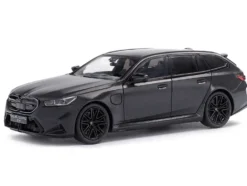 2024 BMW M5 Touring Frozen Deep Gray Metallic with Black Top 1/43 Diecast Model Car by Solido