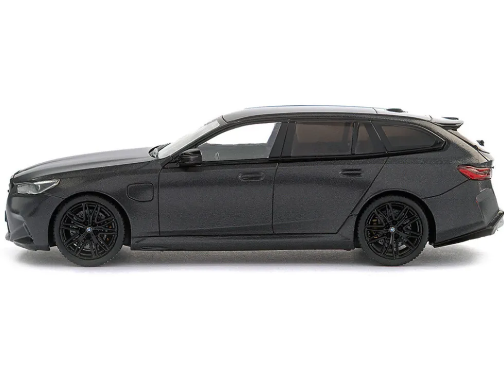 2024 BMW M5 Touring Frozen Deep Gray Metallic with Black Top 1/43 Diecast Model Car by Solido