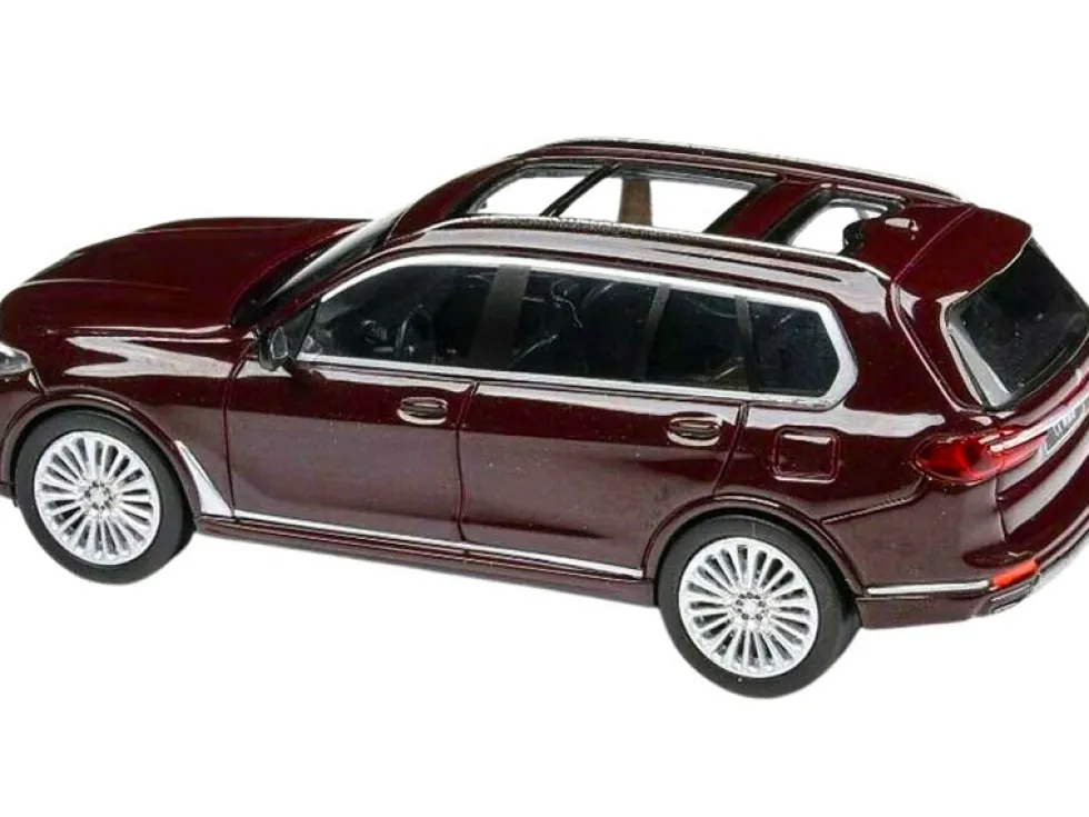 BMW X7 Ametrine Red Metallic 1/64 Diecast Model Car Paragon Models PA-55194
