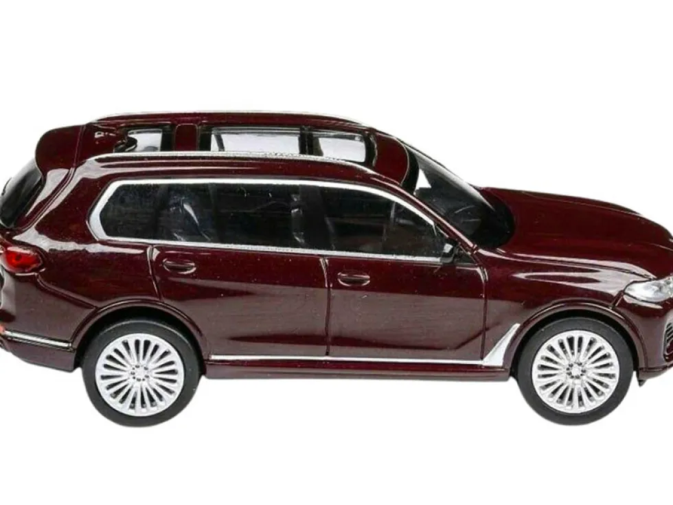 BMW X7 Ametrine Red Metallic 1/64 Diecast Model Car Paragon Models PA-55194