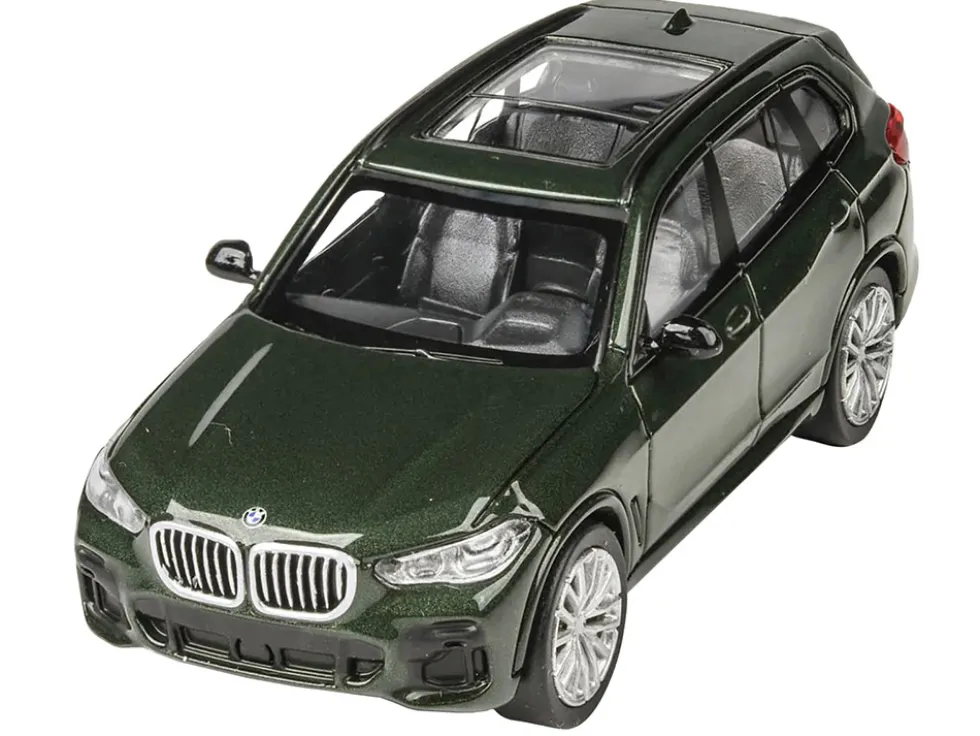 2018 BMW X5 Verde Ermes Green Metallic Sunroof 1/64 Diecast Model Car Paragon Models PA-56181