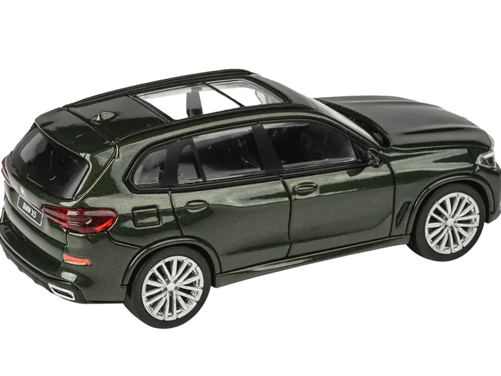 2018 BMW X5 Verde Ermes Green Metallic Sunroof 1/64 Diecast Model Car Paragon Models PA-56181