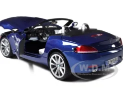 2010 BMW Z4 Convertible Blue 1/24 Diecast Model Car Motormax 73349