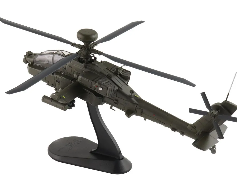 Boeing AH-64E Apache Echo Attack Helicopter "ZM714, Middle Wallop" (2022) British Army "Air Power Series" 1/72 Diecast Model by Hobby Master