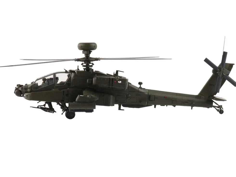 Boeing AH-64E Apache Echo Attack Helicopter "ZM714, Middle Wallop" (2022) British Army "Air Power Series" 1/72 Diecast Model by Hobby Master