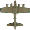 Boeing B 17F Flying Fortress Bomber Aircraft Memphis Belle United States Army Air Corps 1/155 Diecast Model Airplane Postage Stamp PS5413