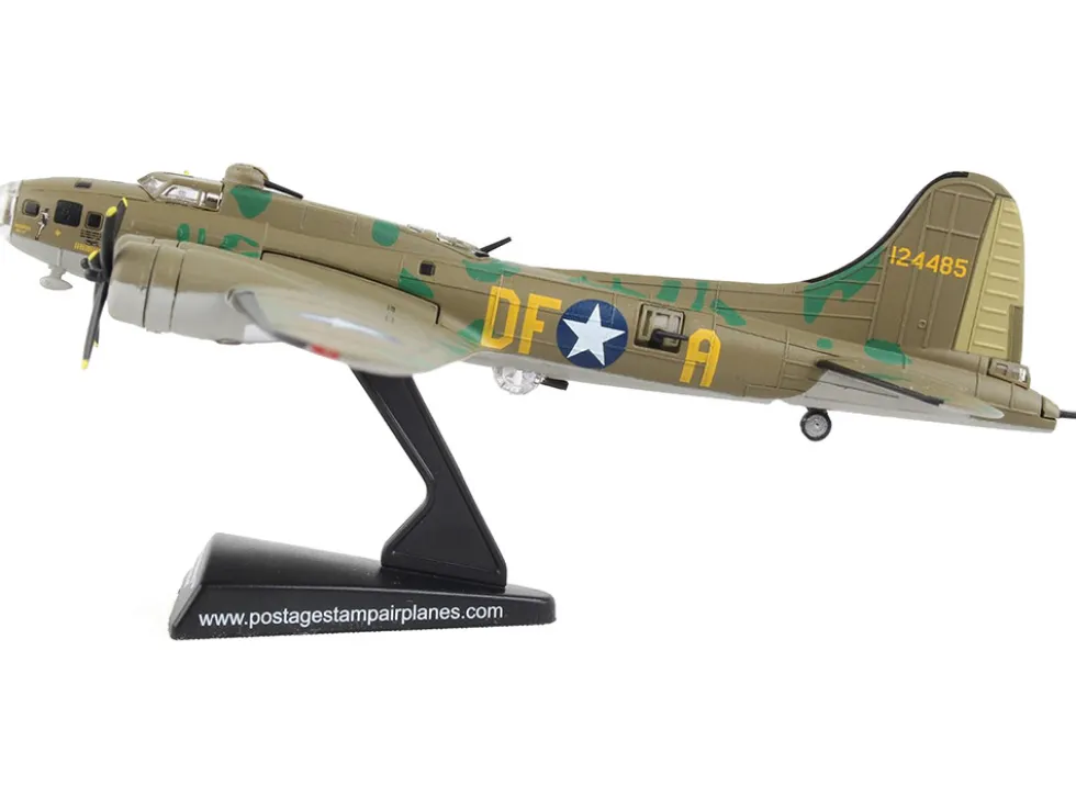 Boeing B 17F Flying Fortress Bomber Aircraft Memphis Belle United States Army Air Corps 1/155 Diecast Model Airplane Postage Stamp PS5413