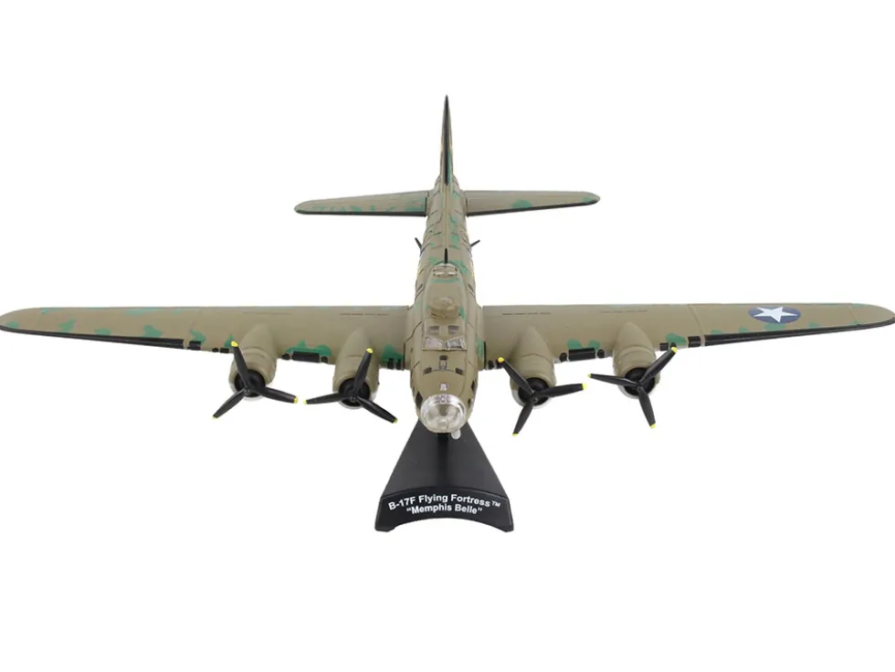 Boeing B 17F Flying Fortress Bomber Aircraft Memphis Belle United States Army Air Corps 1/155 Diecast Model Airplane Postage Stamp PS5413