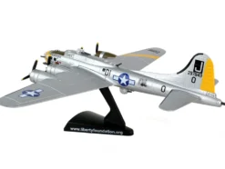 Boeing B 17G Flying Fortress Bomber Aircraft Liberty Belle United States Army Air Force 1/155 Diecast Model Airplane Postage Stamp PS5402-2