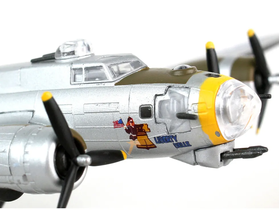 Boeing B 17G Flying Fortress Bomber Aircraft Liberty Belle United States Army Air Force 1/155 Diecast Model Airplane Postage Stamp PS5402-2