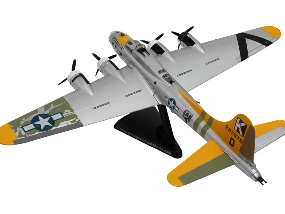 Boeing B-17G Flying Fortress Bomber Aircraft "A Bit o’ Lace" United States Air Corps 1/155 Diecast Model Airplane by Postage Stamp