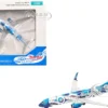 Boeing 737-800 Commercial Aircraft "Alaska Airlines - Salmon People Livery" (N559AS) Blue and White 1/500 Diecast Model Airplane by Herpa