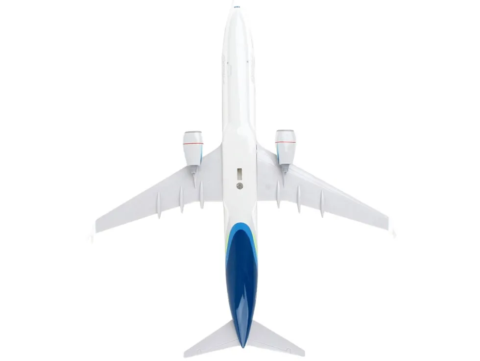 Boeing 737-900 Commercial Aircraft "Alaska Airlines - One World" (N487AS) White with Blue Tail (Snap-Fit) 1/130 Plastic Model by Skymarks