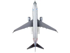 Boeing 777 800 Commercial Aircraft American Airlines N803NN Gray with Blue and Red Tail Snap Fit 1/130 Plastic Model Skymarks SKR759