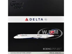 Boeing 717-200 Commercial Aircraft "Delta Air Lines" (N947AT) White with Blue and Red Tail "Gemini 200" Series 1/200 Diecast Model Airplane by GeminiJets