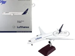 Boeing 787 9 Commercial Aircraft Lufthansa White with Blue Tail Gemini 200 Series 1/200 Diecast Model Airplane GeminiJets G2DLH1050