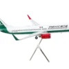 Boeing 737-800 Commercial Aircraft "Mexicana" (XA-ASM) White with Green Stripes "Gemini 200" Series 1/200 Diecast Model Airplane by GeminiJets