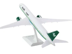 Boeing 787-10 Commercial Aircraft "Saudia Airlines" White with Green and Blue Stripes (Snap-Fit) 1/200 Plastic Model by Skymarks
