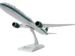 Boeing 787-10 Commercial Aircraft "Saudia Airlines" White with Green and Blue Stripes (Snap-Fit) 1/200 Plastic Model by Skymarks