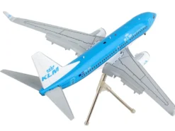 Boeing 737 700 Commercial Aircraft with Flaps Down KLM Royal Dutch Airlines Blue with White Tail Gemini 200 Series 1/200 Diecast Model Airplane GeminiJets G2KLM986F