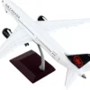 Boeing 787 9 Commercial Aircraft with Flaps Down Air Canada White with Black Tail Gemini 200 Series 1/200 Diecast Model Airplane GeminiJets G2ACA1058F