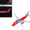 Boeing 737 800 Commercial Aircraft with Flaps Down Southwest Airlines Tennessee One Tennessee Flag Livery Gemini 200 Series 1/200 Diecast Model Airplane GeminiJets G2SWA1011F