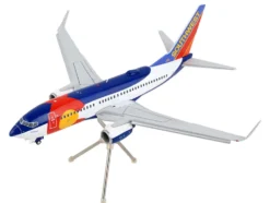Boeing 737-700 Commercial Aircraft with Flaps Down Configuration 