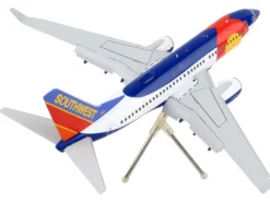 Boeing 737-700 Commercial Aircraft with Flaps Down Configuration
