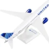 Boeing 787-9 Dreamliner Commercial Aircraft "United Airlines" (N24976) White with Blue Tail (Snap-Fit) 1/200 Plastic Model by Skymarks