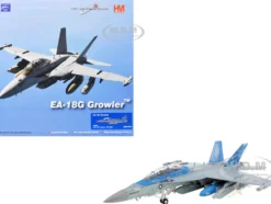Boeing EA-18G Growler Aircraft "168256, VAQ-139 Cougars" (2025) United States Navy "Air Power Series" 1/72 Diecast Model by Hobby Master