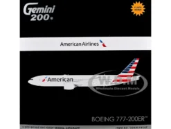 Boeing 777-200ER Commercial Aircraft with Flaps Down 