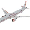 Boeing 777-300ER Commercial Aircraft "American Airlines - Flagship DFW" (N735AT) Silver with Orange Stripes "Gemini 200" Series 1/200 Diecast Model Airplane by GeminiJets