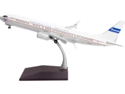 Boeing 737-900ER Commercial Aircraft with Flaps Down 