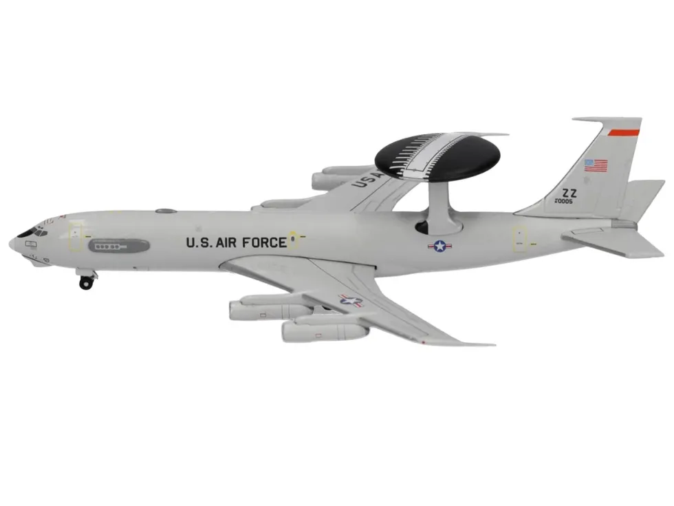 Boeing E-3 Sentry Aircraft "961st Airborne Air Control Squadron, Kadena Air Base" (81-0005) United States Air Force 1/500 Diecast Model Airplane by Herpa