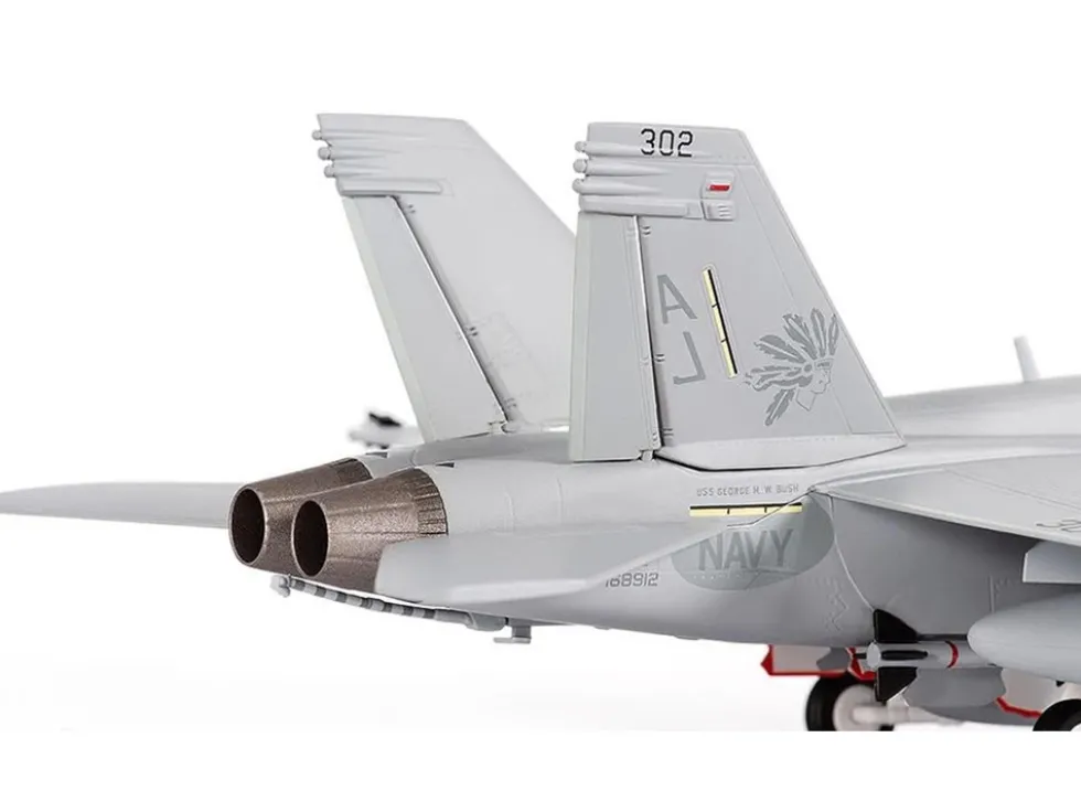 Boeing F/A-18E Super Hornet Aircraft "VFA-87 Golden Warriors, USS George H. W. Bush" (2017) United States Navy 1/72 Diecast Model by JC Wings