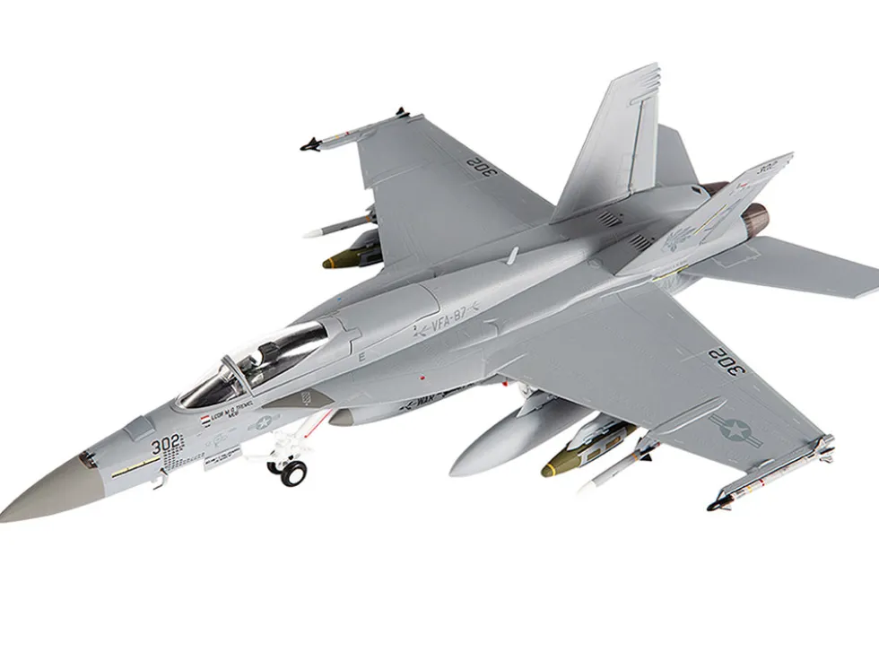 Boeing F/A-18E Super Hornet Aircraft "VFA-87 Golden Warriors, USS George H. W. Bush" (2017) United States Navy 1/72 Diecast Model by JC Wings