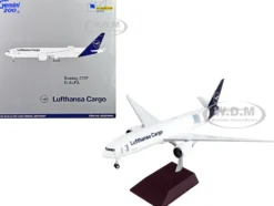 Boeing 777F Commercial Aircraft Lufthansa Cargo White with Blue Tail Gemini 200 Interactive Series 1/200 Diecast Model Airplane GeminiJets G2DLH1144