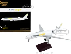 Boeing 777F Commercial Aircraft AeroLogic White Gemini 200 Interactive Series 1/200 Diecast Model Airplane GeminiJets G2BOX949