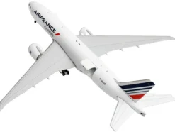 Boeing 777F Commercial Aircraft "Air France Cargo" (F-GUOC) White with Red and Blue Striped Tail "Interactive Series" 1/400 Diecast Model Airplane by GeminiJets