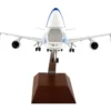 Boeing 747-400F Commercial Aircraft with Landing Gear "China Airlines Cargo" (B-18701) White with Purple Stripes (Snap-Fit) 1/200 Plastic Model by Skymarks