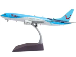 Boeing 737 MAX 8 Commercial Aircraft "TUI Airways" (G-TUMY) Blue and White "Gemini 200" Series 1/200 Diecast Model Airplane by GeminiJets